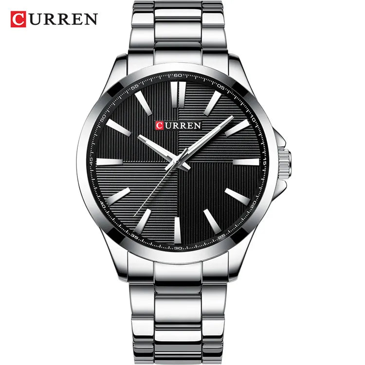 Herren Armbanduhr – Edelstahl Mesh Quarz-Uhr | Business & Freizeit | 3ATM Wasserdicht