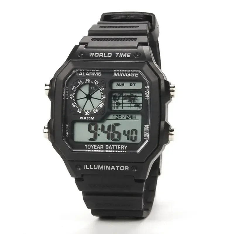 Digitale Retro Uhr für Männer – Sportuhr mit LED-Display, Reloj Hombre, Studenten Uhr, Relogio Masculino