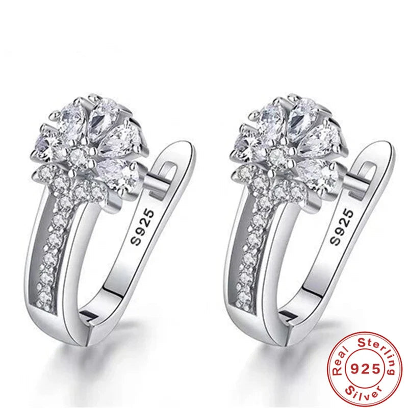 Blütenzauber 925 Silber-Ohrringe