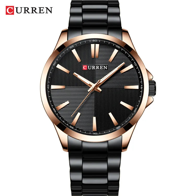 Herren Armbanduhr – Edelstahl Mesh Quarz-Uhr | Business & Freizeit | 3ATM Wasserdicht