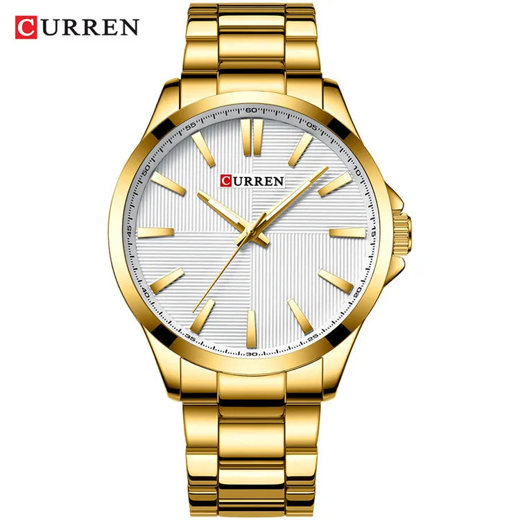 Herren Armbanduhr – Edelstahl Mesh Quarz-Uhr | Business & Freizeit | 3ATM Wasserdicht