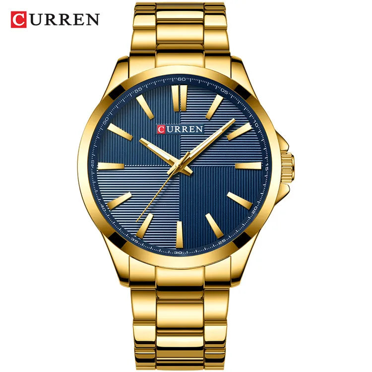 Herren Armbanduhr – Edelstahl Mesh Quarz-Uhr | Business & Freizeit | 3ATM Wasserdicht