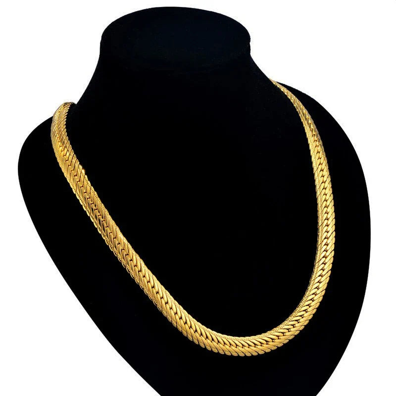 Hip Hop Goldkette für Herren – 8mm Curb Design