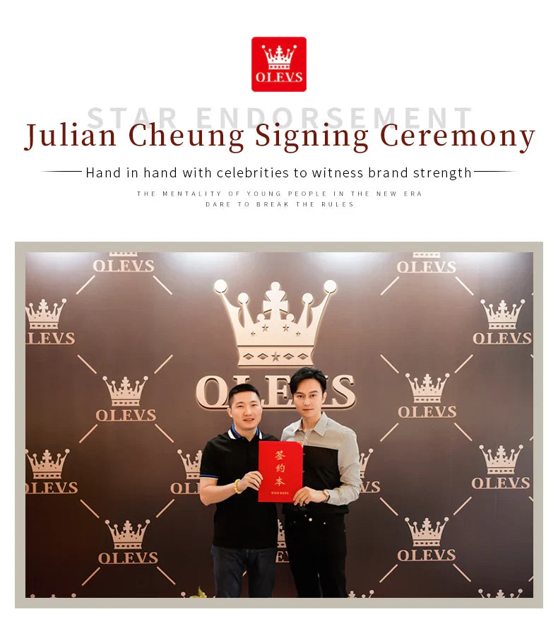 Olevs 5872 Damen Quarzuhr – Elegante Keramik Armbanduhr, Wasserdicht, Japanisches Uhrwerk