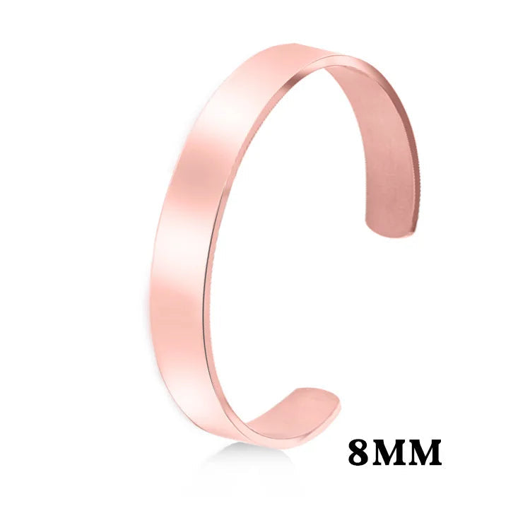 Minimalistisches Edelstahl-Manschettenarmband