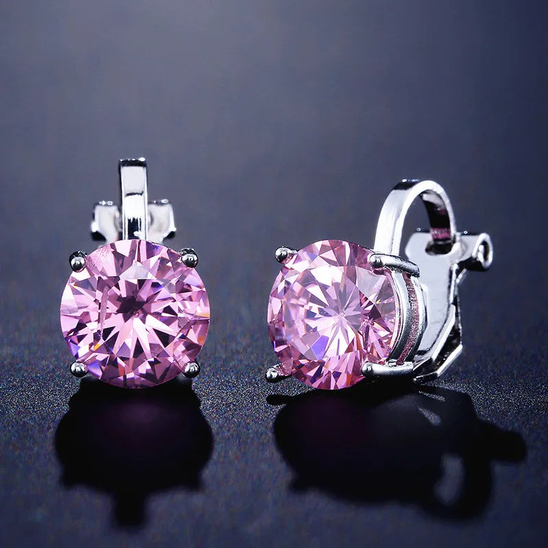 Klassische Eleganz – Goldene Zirkonia-Ohrringe