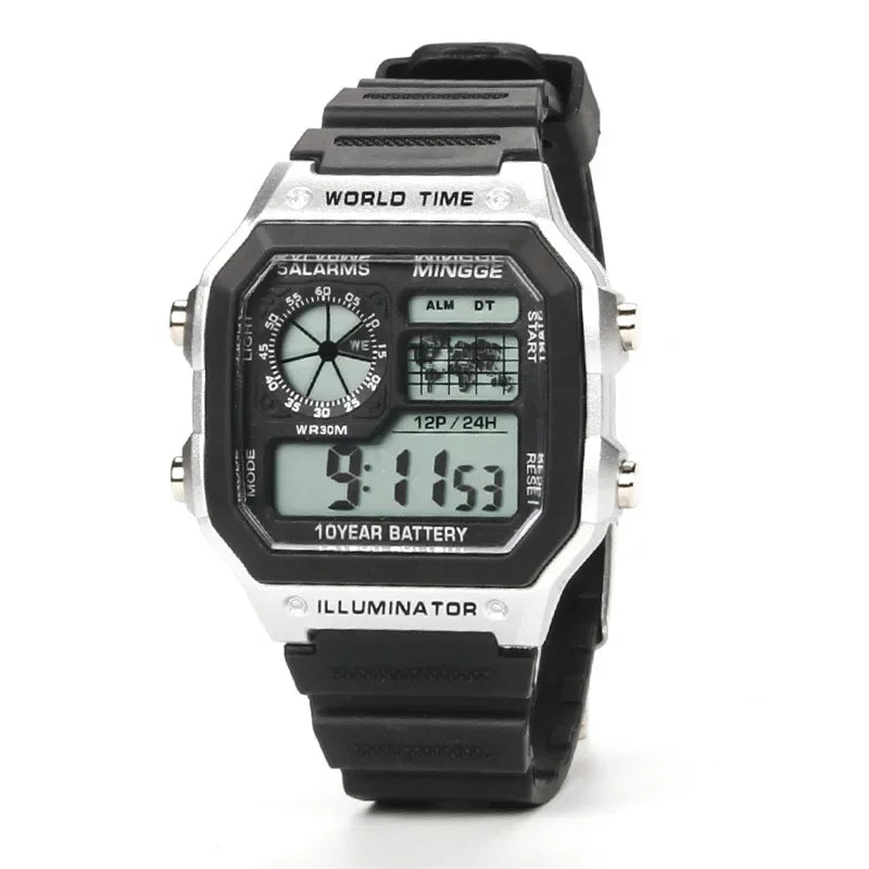 Digitale Retro Uhr für Männer – Sportuhr mit LED-Display, Reloj Hombre, Studenten Uhr, Relogio Masculino