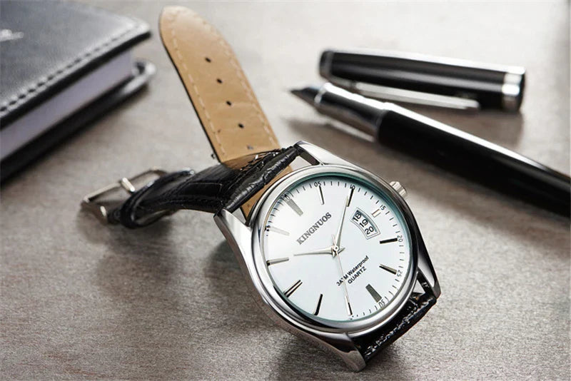 Luxus Herren-Armbanduhr 2022 – Edelstahlband, Wasserdicht, Business Uhren für Männer | Relogio Masculino