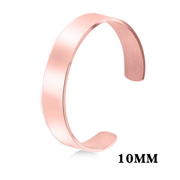 Minimalistisches Edelstahl-Manschettenarmband