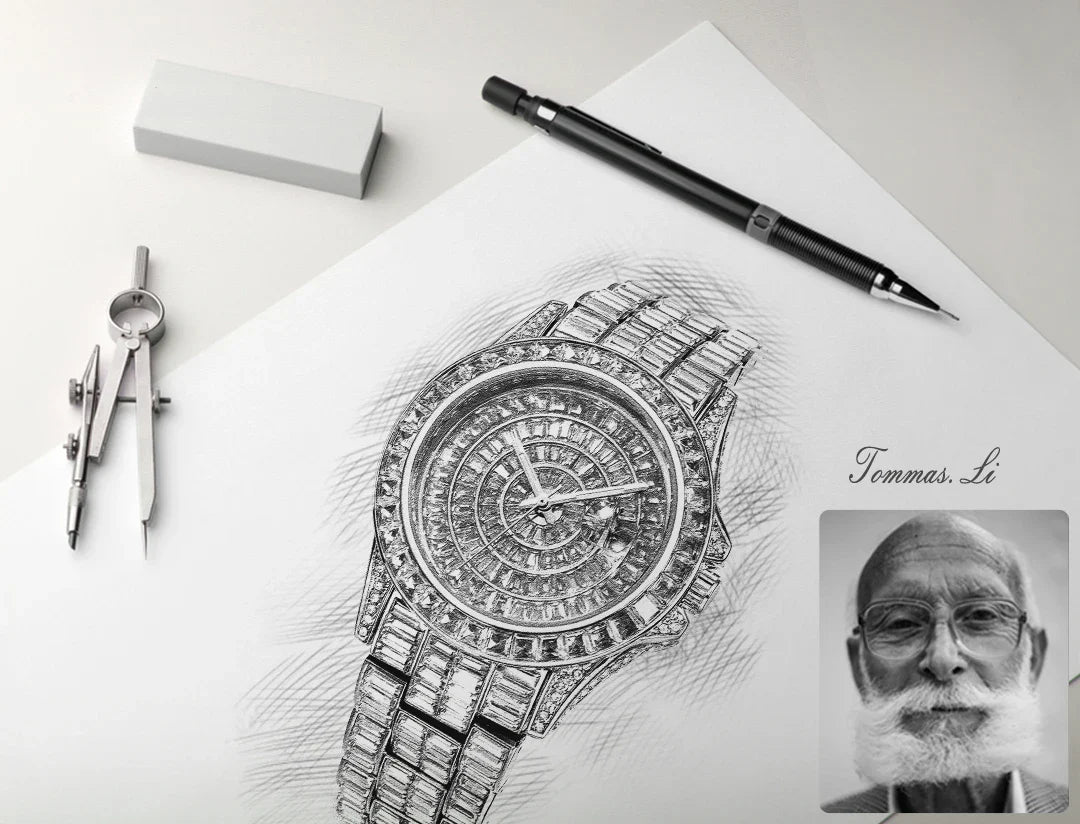 Ice Out Luxus Quarzuhr für Herren – Voll Diamant, Luminous Zeiger, 30m Wasserdicht, Edelstahl, Auto Date, Anti-Magnetisch