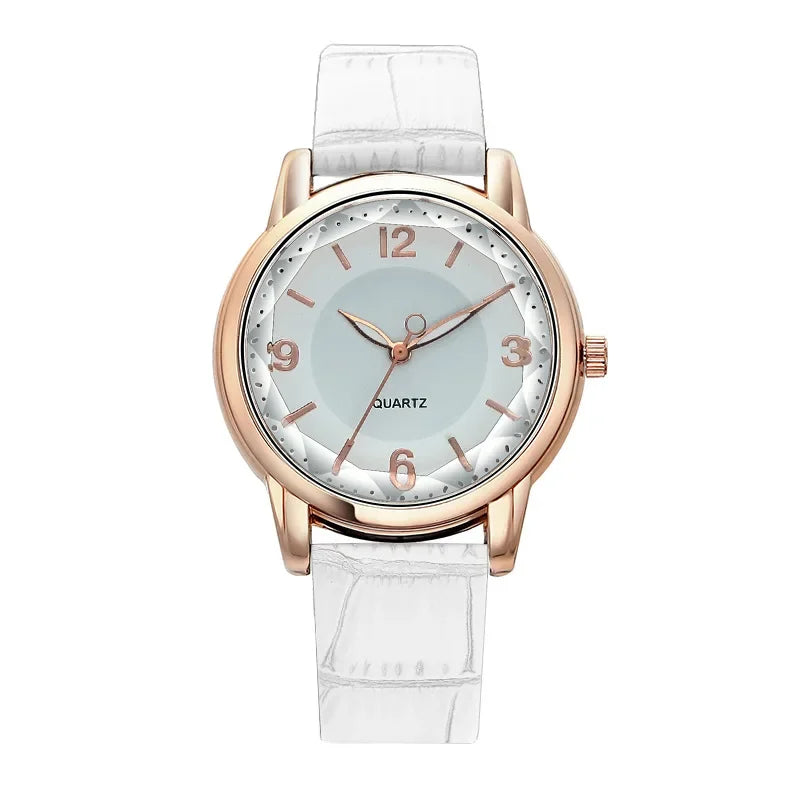 Luxus Damen Uhr – Mode Quarzuhr mit Lederarmband, Reloj Mujer, Montre Femme