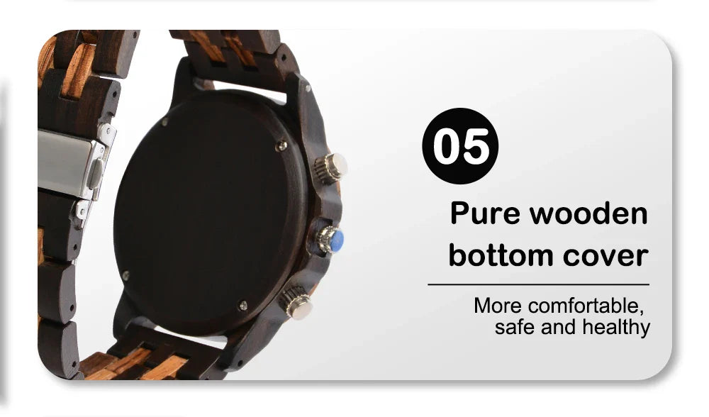 Gravierte Holzuhr für Männer – Das perfekte Geschenk