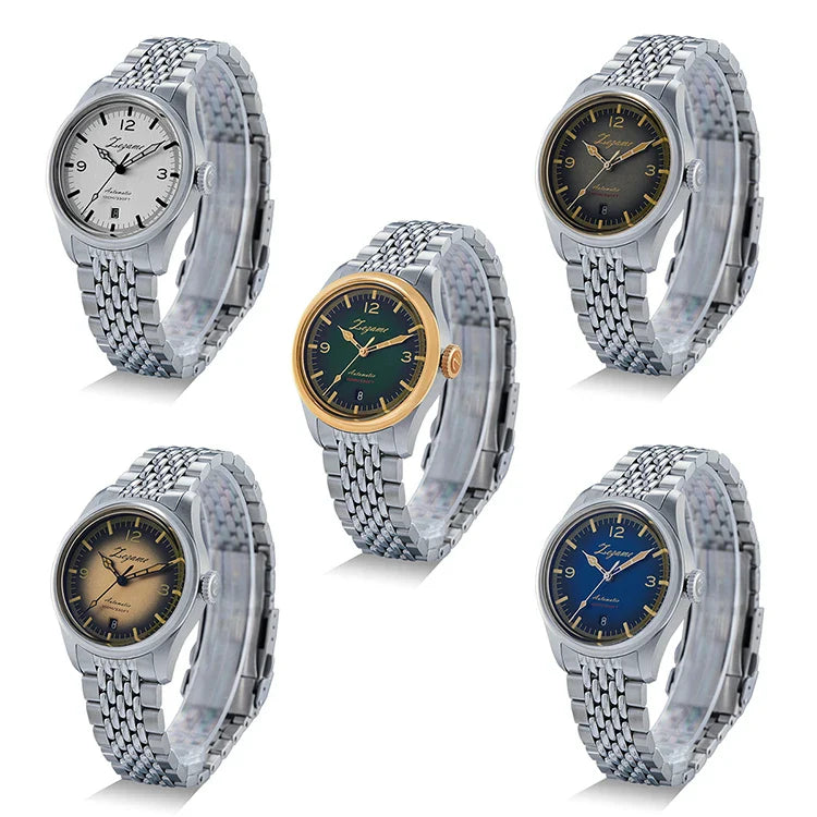 YN55a Herrenuhr – Luxus Automatik Uhr 38 mm, Retro Design, Chronograph, 100 m wasserdicht, Vintage Style