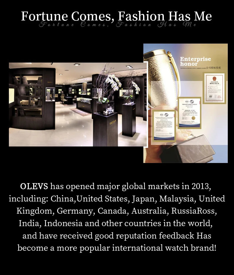 OLEVS Herren Quarz-Armbanduhr 3618 – Chronograph, Wasserdicht, Luminous