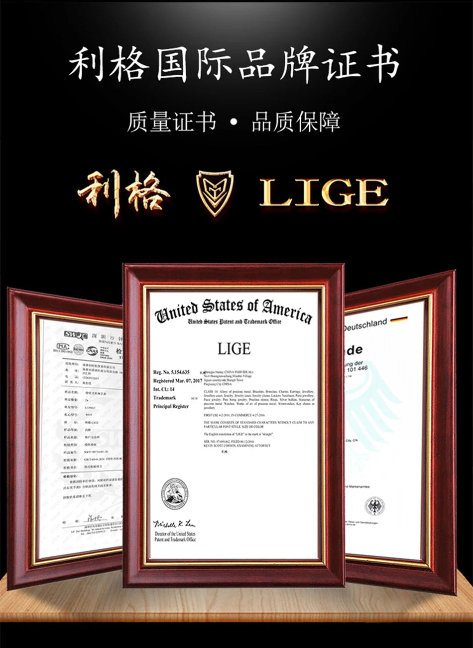 LIGE Damen Quarzuhr – Goldene Edelstahl Armbanduhr mit Luminous Zeigern, Stopuhr, Wasserfest, Auto-Datum – Luxus Armbanduhr für Damen