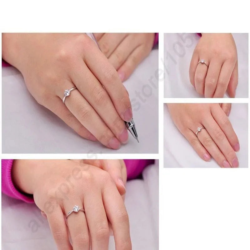 Klassischer Solitaire-Ring aus 925er Silber – Zeitlose Eleganz