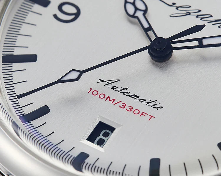 YN55a Herrenuhr – Luxus Automatik Uhr 38 mm, Retro Design, Chronograph, 100 m wasserdicht, Vintage Style