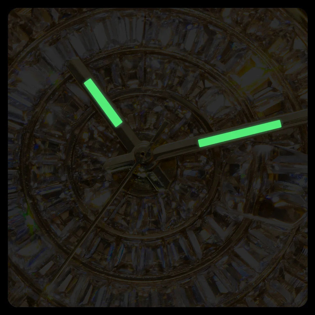 Ice Out Luxus Quarzuhr für Herren – Voll Diamant, Luminous Zeiger, 30m Wasserdicht, Edelstahl, Auto Date, Anti-Magnetisch