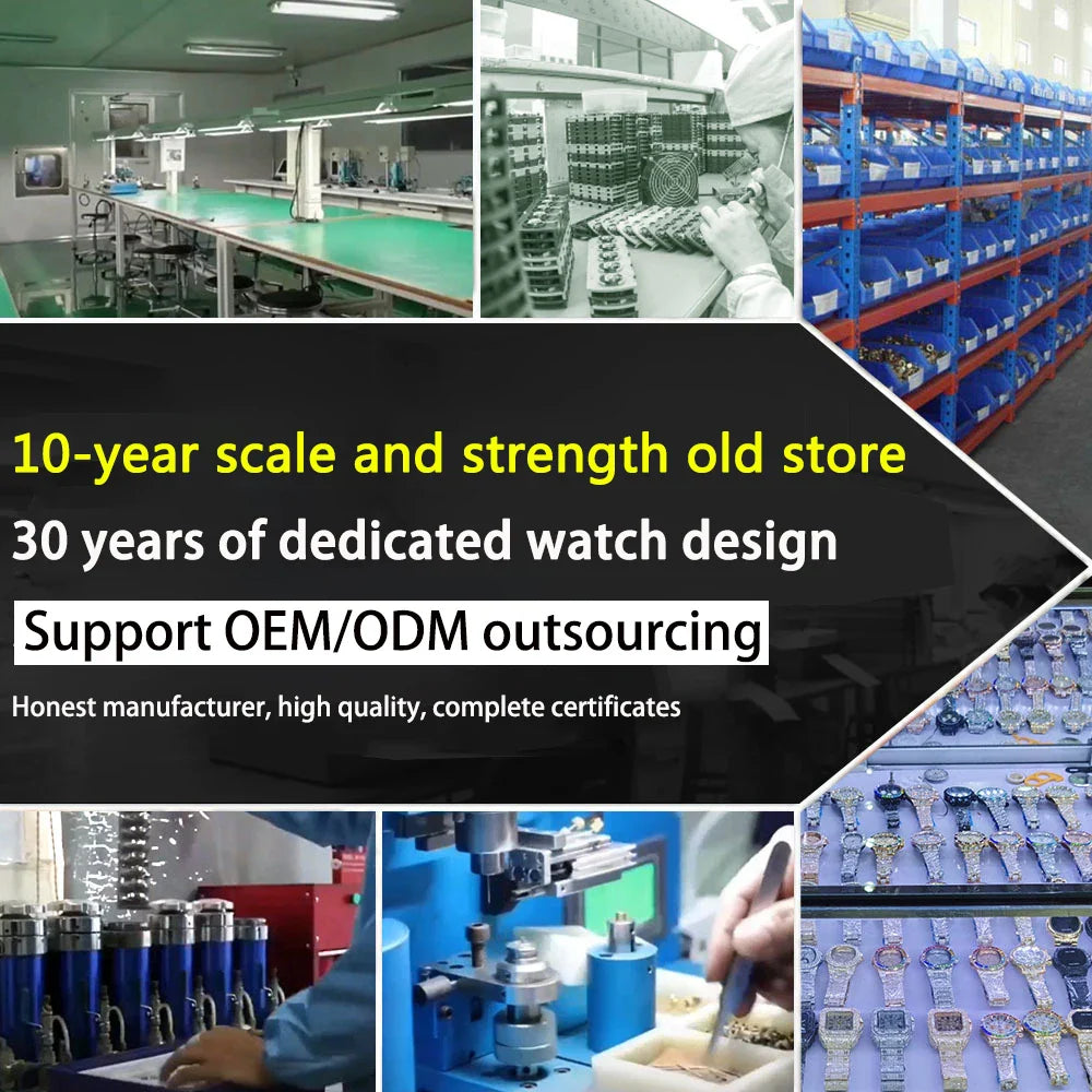 PINTIME Luxus Quarz Armbanduhr für Herren, Wasserdicht, Edelstahl, Sportliche Design Uhr, 42 mm Zifferblatt