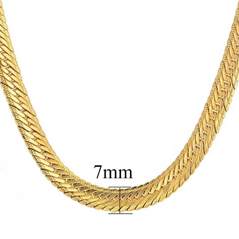 Hip Hop Goldkette für Herren – 8mm Curb Design