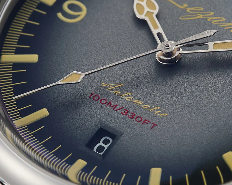 YN55a Herrenuhr – Luxus Automatik Uhr 38 mm, Retro Design, Chronograph, 100 m wasserdicht, Vintage Style