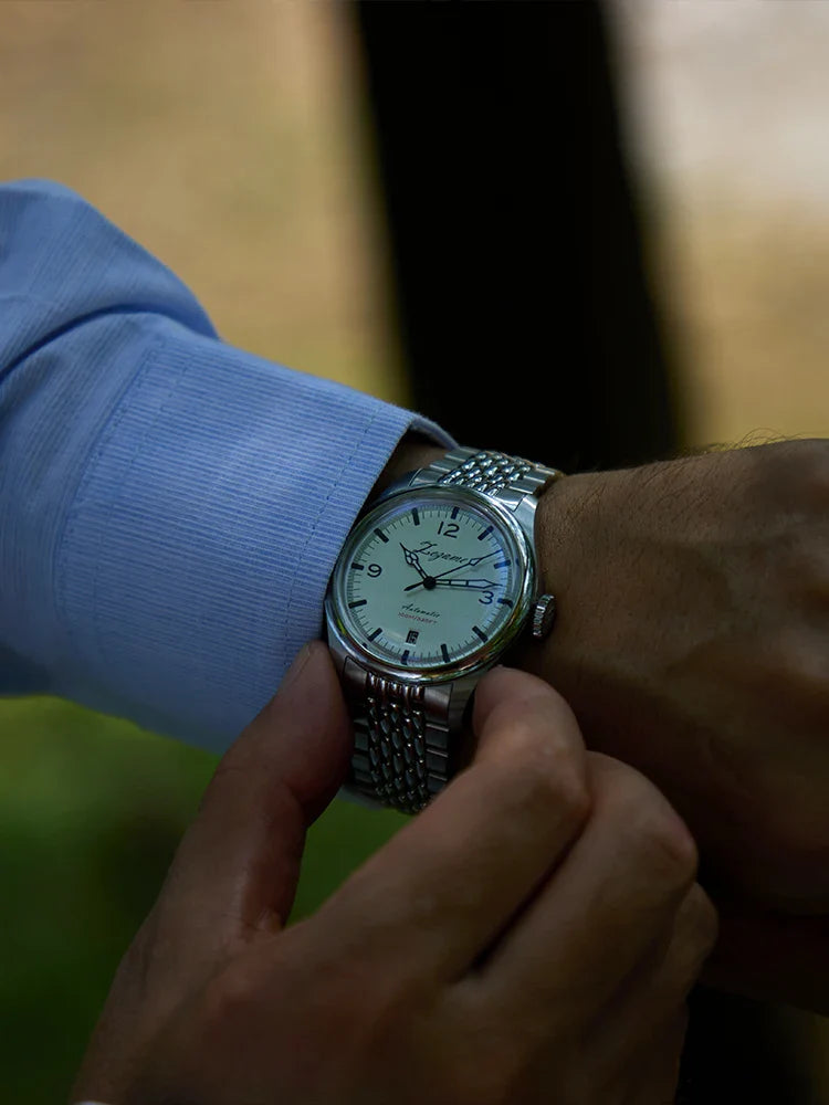 YN55a Herrenuhr – Luxus Automatik Uhr 38 mm, Retro Design, Chronograph, 100 m wasserdicht, Vintage Style