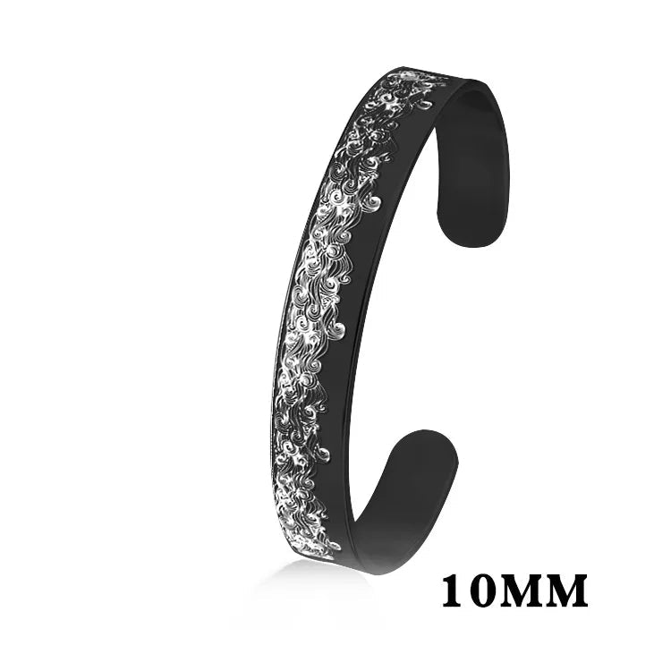 Minimalistisches Edelstahl-Manschettenarmband